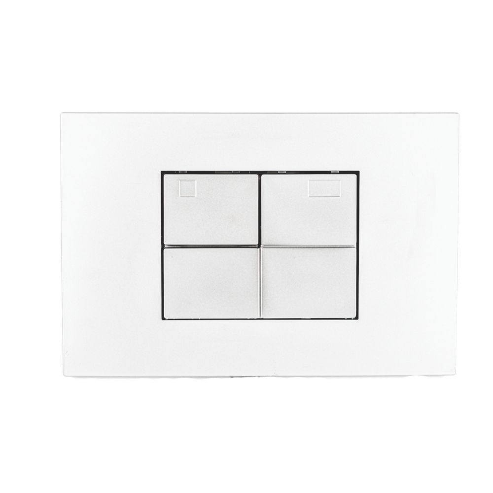 Image of Fluidmaster Tile Dual-Flush T-Series Activation Plate Matt Chrome 