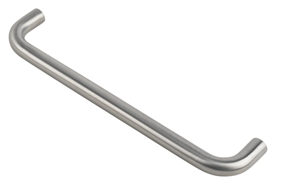 Image of Eurospec Fire Rated D Pull Handle Satin Stainless Steel 19mm x 319mm 