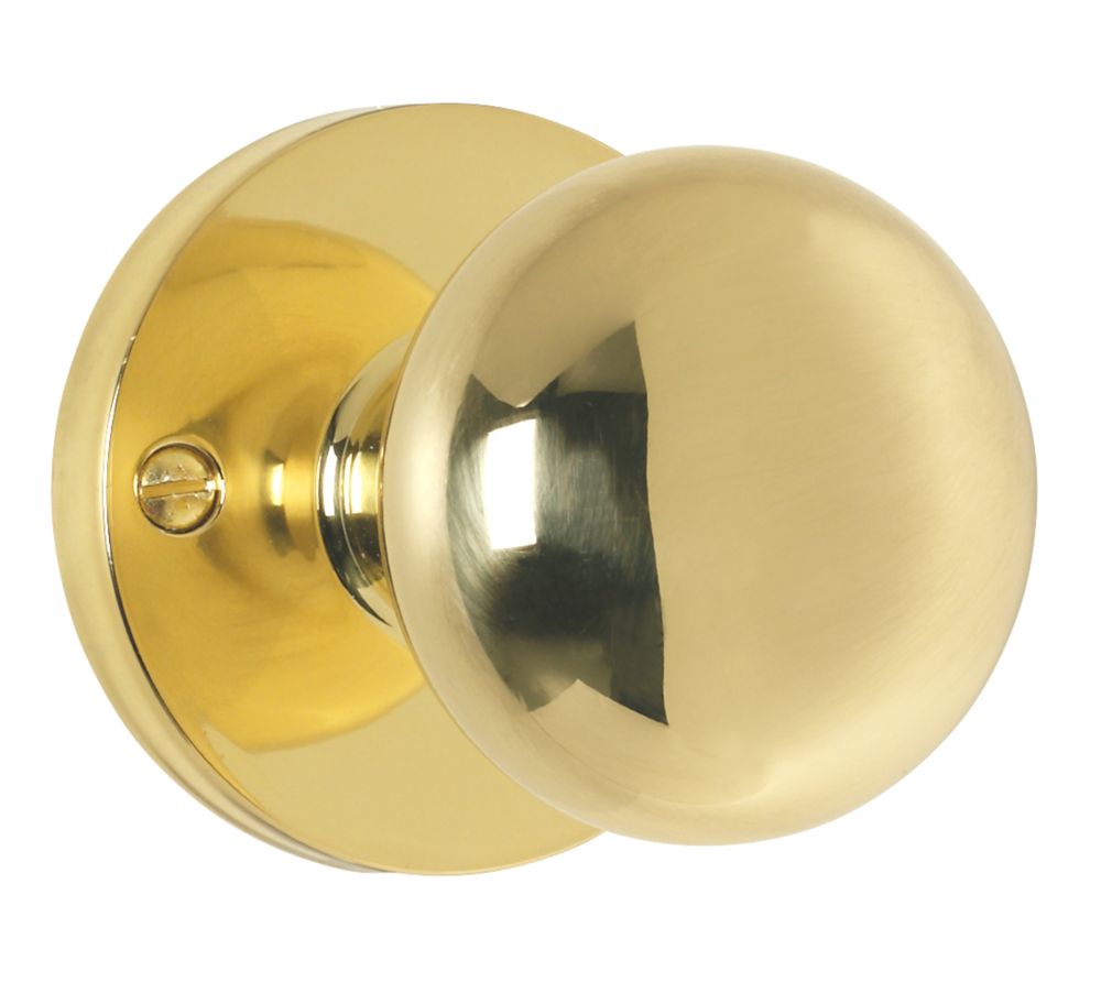 Image of Carlisle Brass Mushroom Mushroom Mortice Knob 61mm Pack Polished Brass 