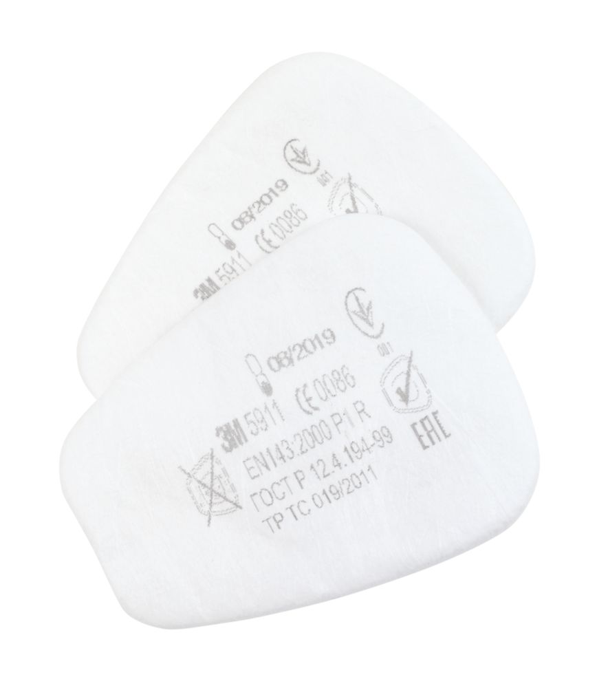 Image of 3M 5911 Particulate Filters P1R 2 Pack 
