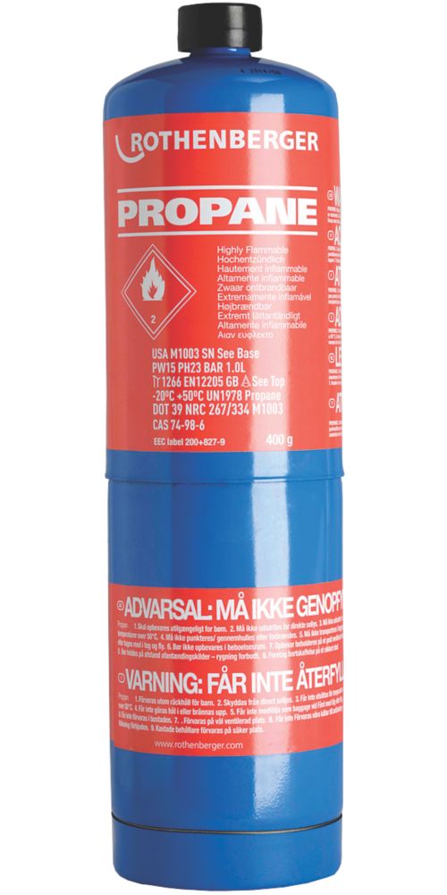 Image of Rothenberger Propane Disposable Gas Cylinder 400g 