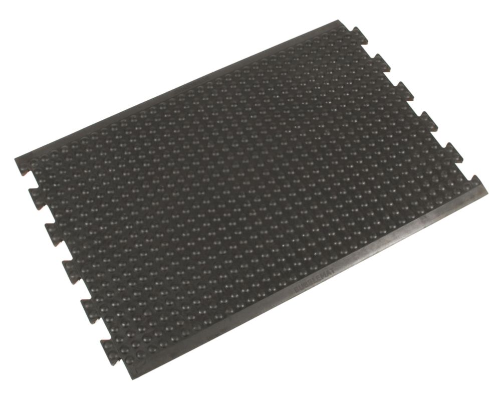 Image of COBA Europe Bubblemat Anti-Fatigue Floor Middle Mat Black 0.9m x 0.6m x 14mm 
