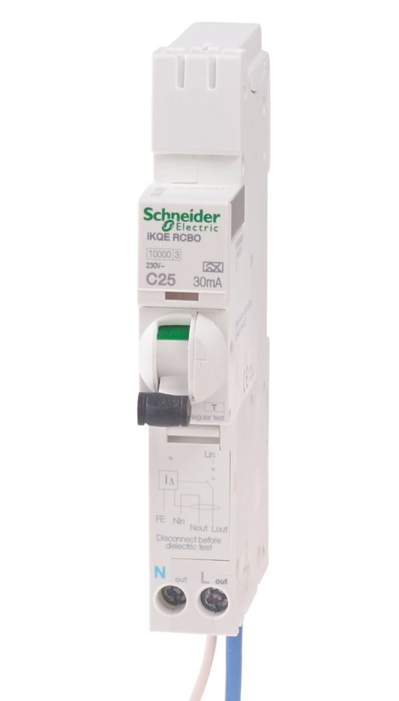 Image of Schneider Electric iKQ 25A 30mA SP & N Type C 3-Phase RCBOs 