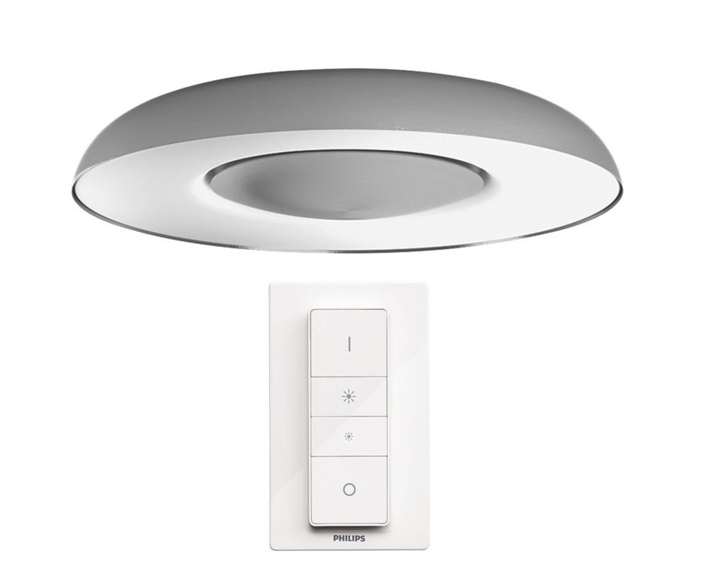 Image of Philips Hue Ambiance Still LED Ceiling Light Aluminium 22.5W 2350-2500lm 