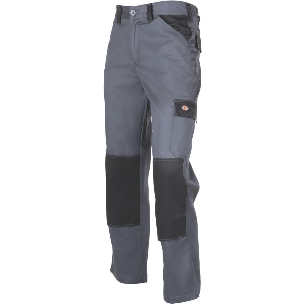 Image of Dickies Everyday Trousers Grey/Black 32" W 34" L 