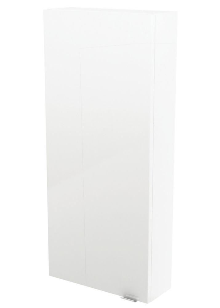 Image of Imandra Bathroom Cabinet White Gloss 400mm x 150mm x 900mm 