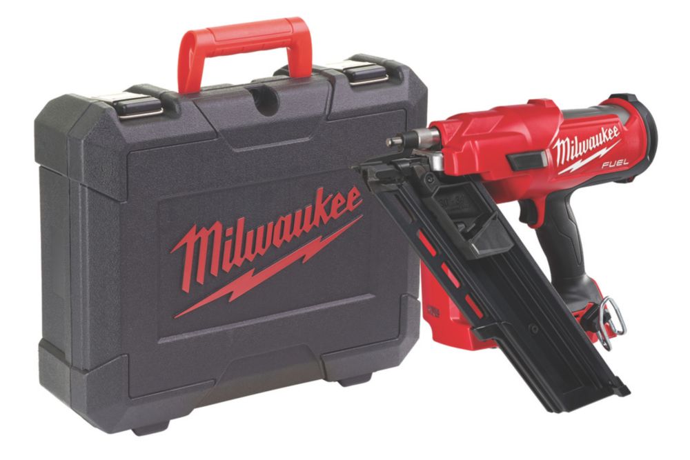 Image of Milwaukee M18FFN-0C 3.3mm 18V Li-Ion RedLithium Brushless First Fix Cordless Nail Gun - Bare 