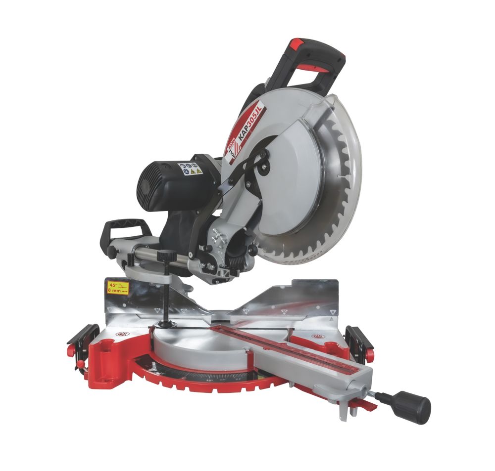 Image of Holzmann KAP305JL 305mm Electric Double-Bevel Sliding Mitre Saw 230V 