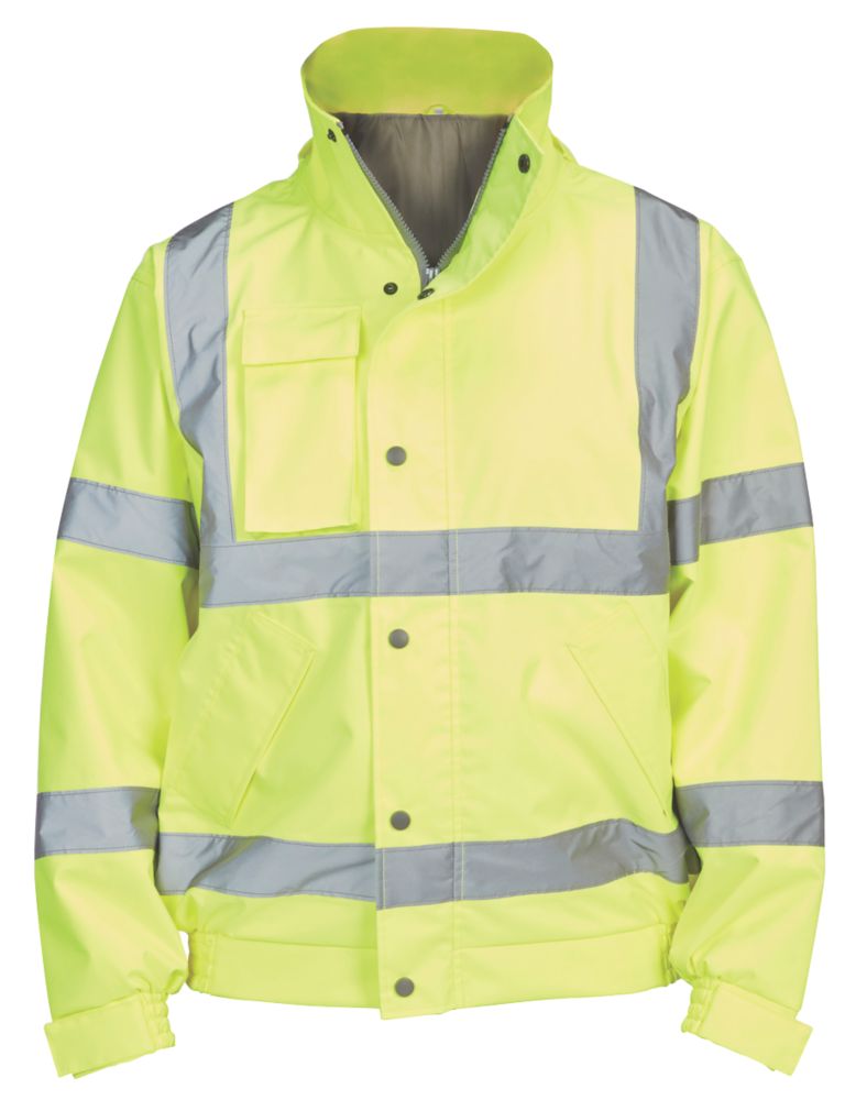 Image of Hi-Vis Lightweight Bomber Jacket Yellow Large 51" Chest 