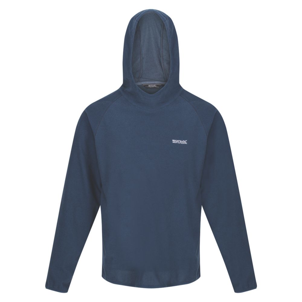 Image of Regatta Montes Fleece Hoodie Moonlight Denim/Black XX Large 47" Chest 