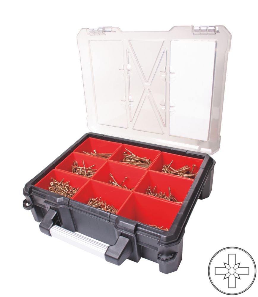 Image of Screw-Tite 2 PZ Double-Countersunk Heavy Duty Screw Trade Case 1200 Pieces 
