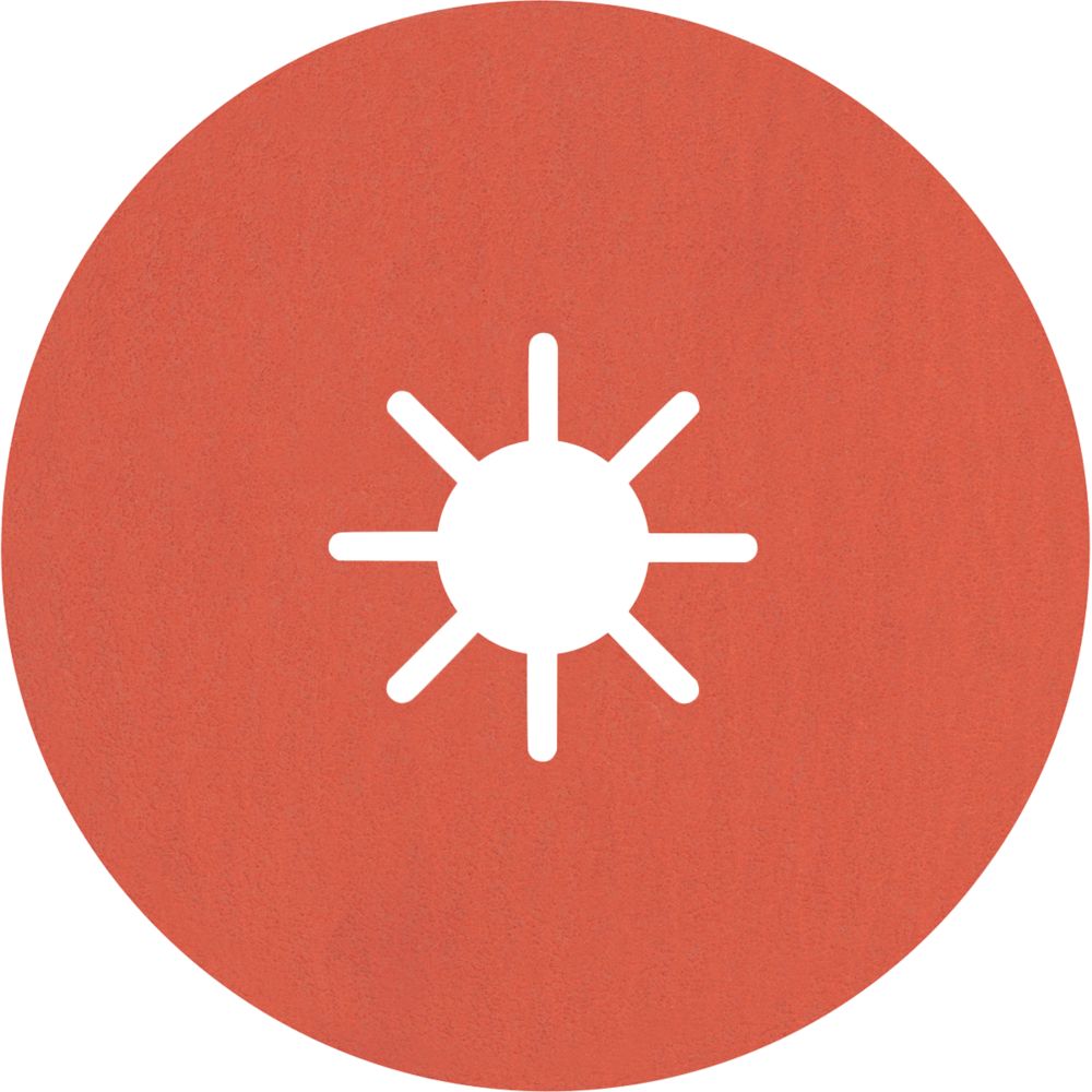 Image of Bosch Expert R782 Prisma Fibre Discs 180mm x 22.23mm 120 Grit 25 Pack 