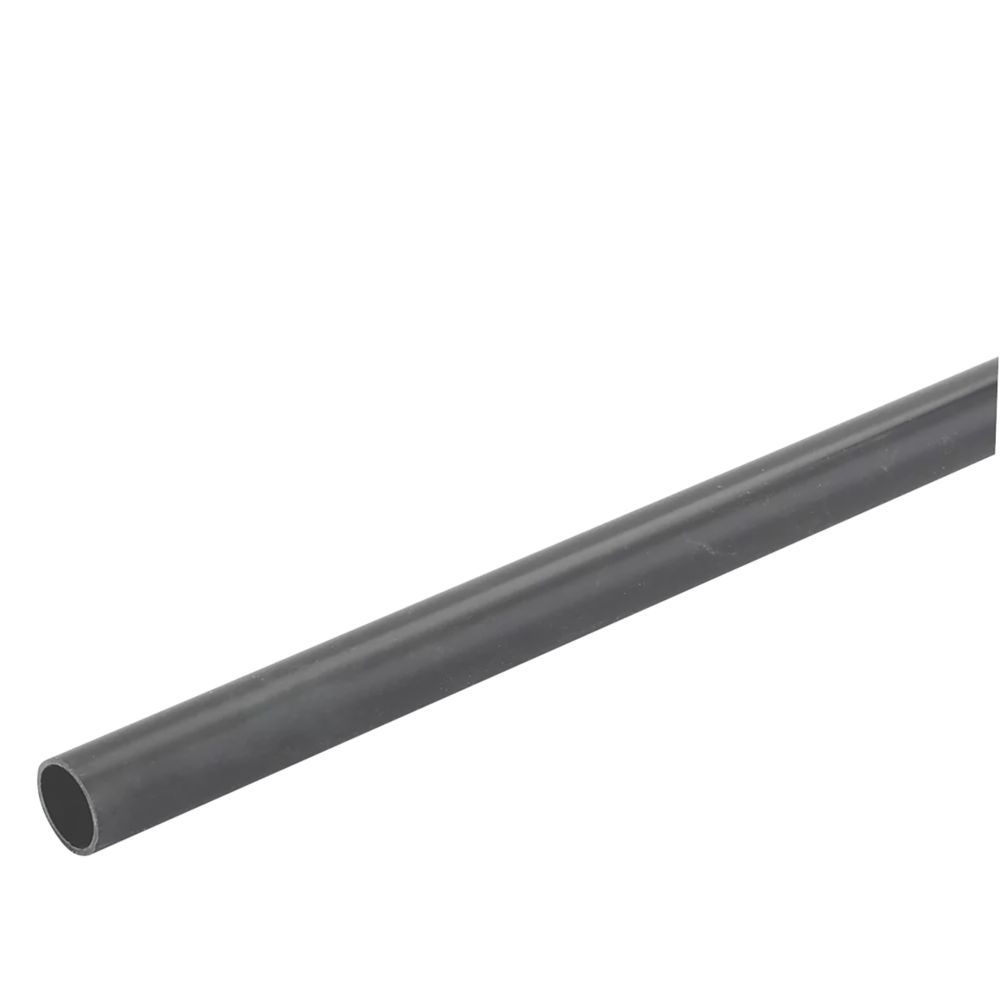 Image of Deta TTE Round uPVC Black Conduit 20mm x 2m 