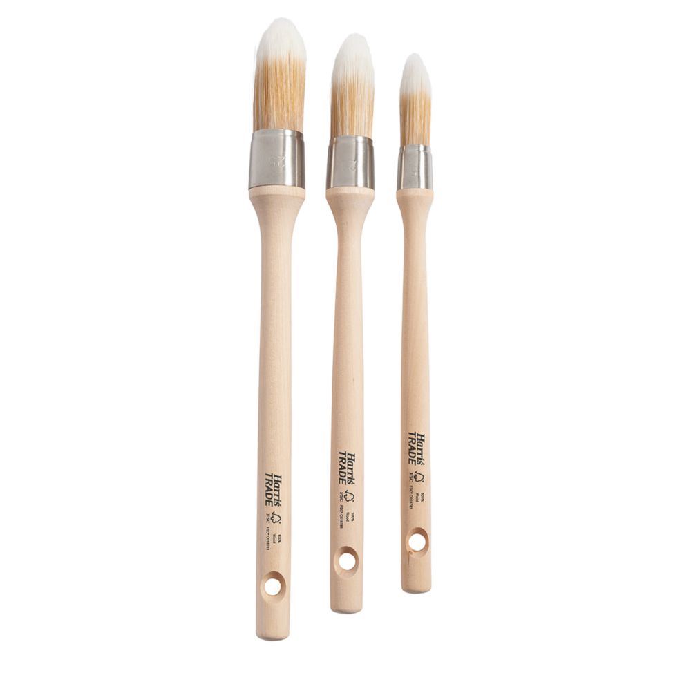 Image of Harris Trade Waxing Sash Brushes 3 Piece Set 