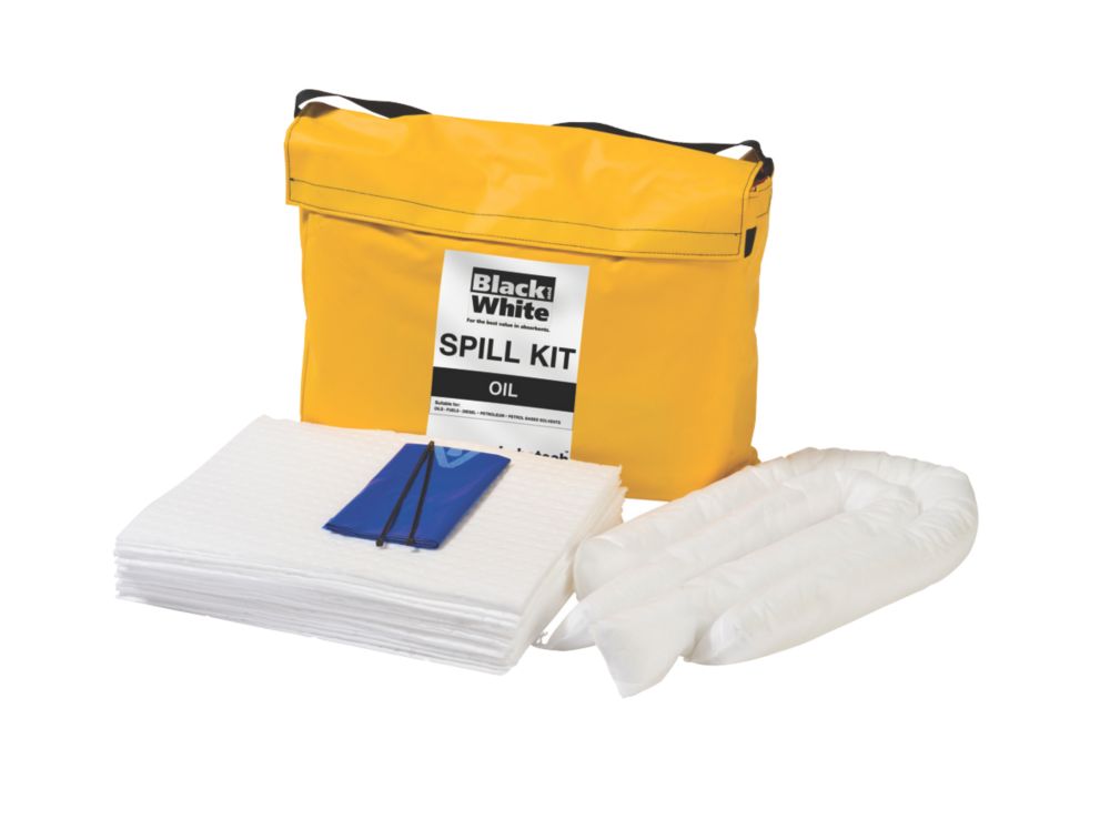 Image of Lubetech Black & White 50Ltr Oil Spill Response Kit 