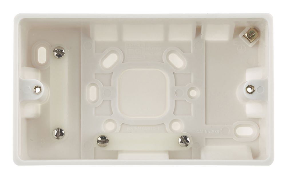 Image of British General 2-Gang Surface Pattress Surface Box 47mm 