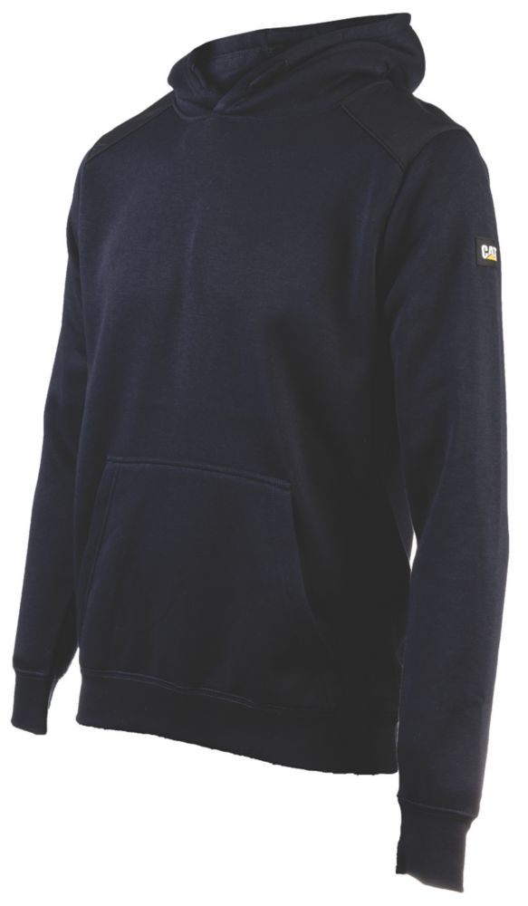 Image of CAT Essentials Hooded Sweatshirt Navy Medium 38-41" Chest 
