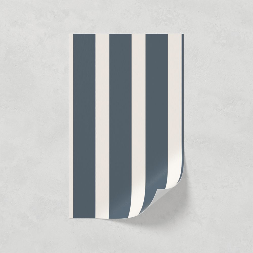 Image of LickPro Blue Stripes 02 Wallpaper Sample 0.18m x 0.29m 