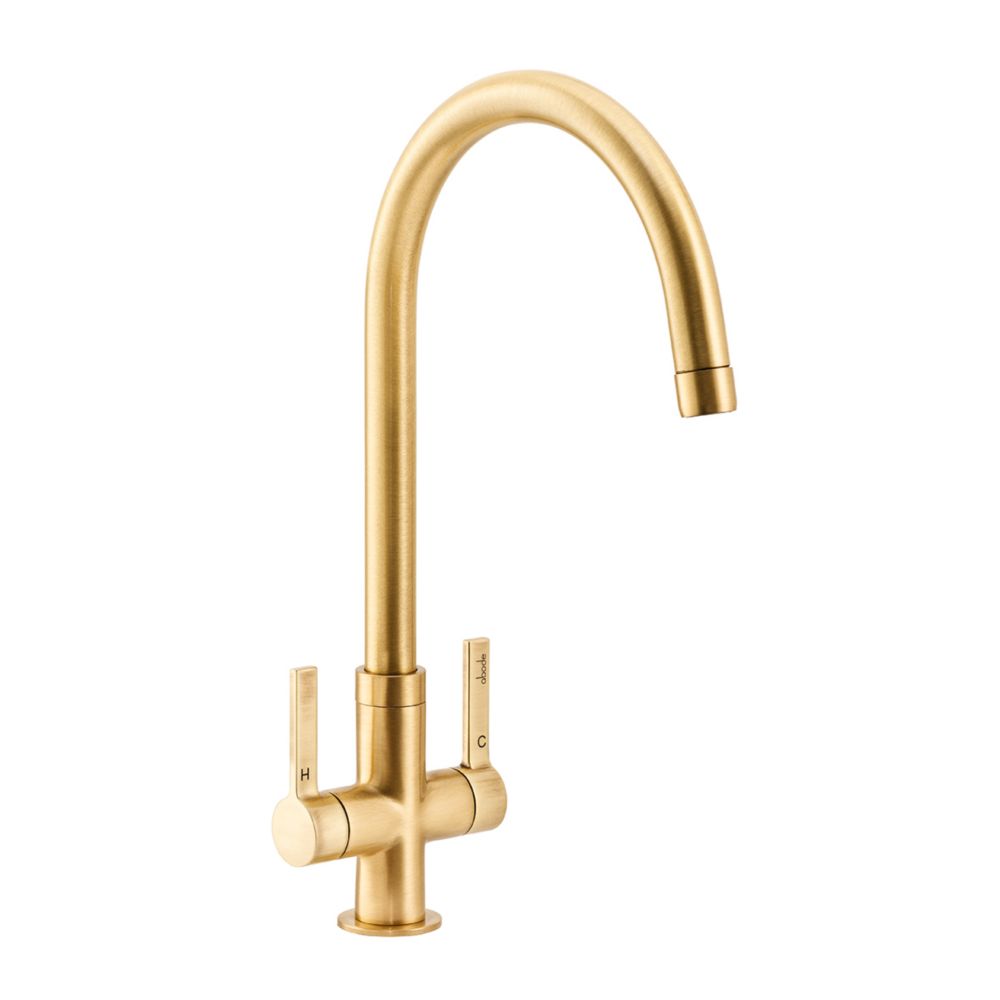 Image of Abode Pico Kitchen Mixer Tap Brushed Brass 