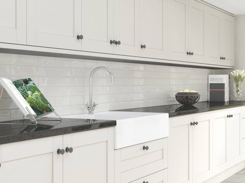 Image of Splashwall White Composite Splashback 2440mm x 600mm x 3mm 