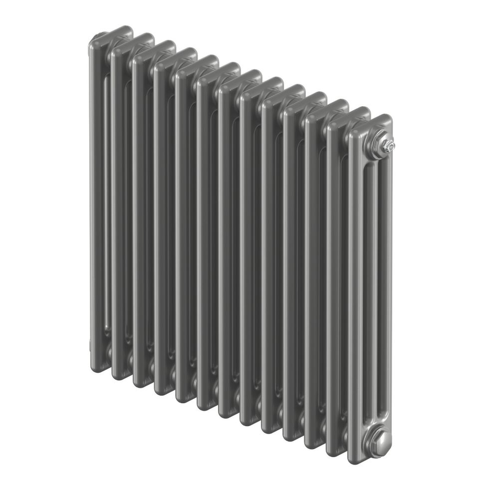 Image of Acova Classic 3 Column Horizontal Radiator 600mm x 628mm Silver 2701BTU 