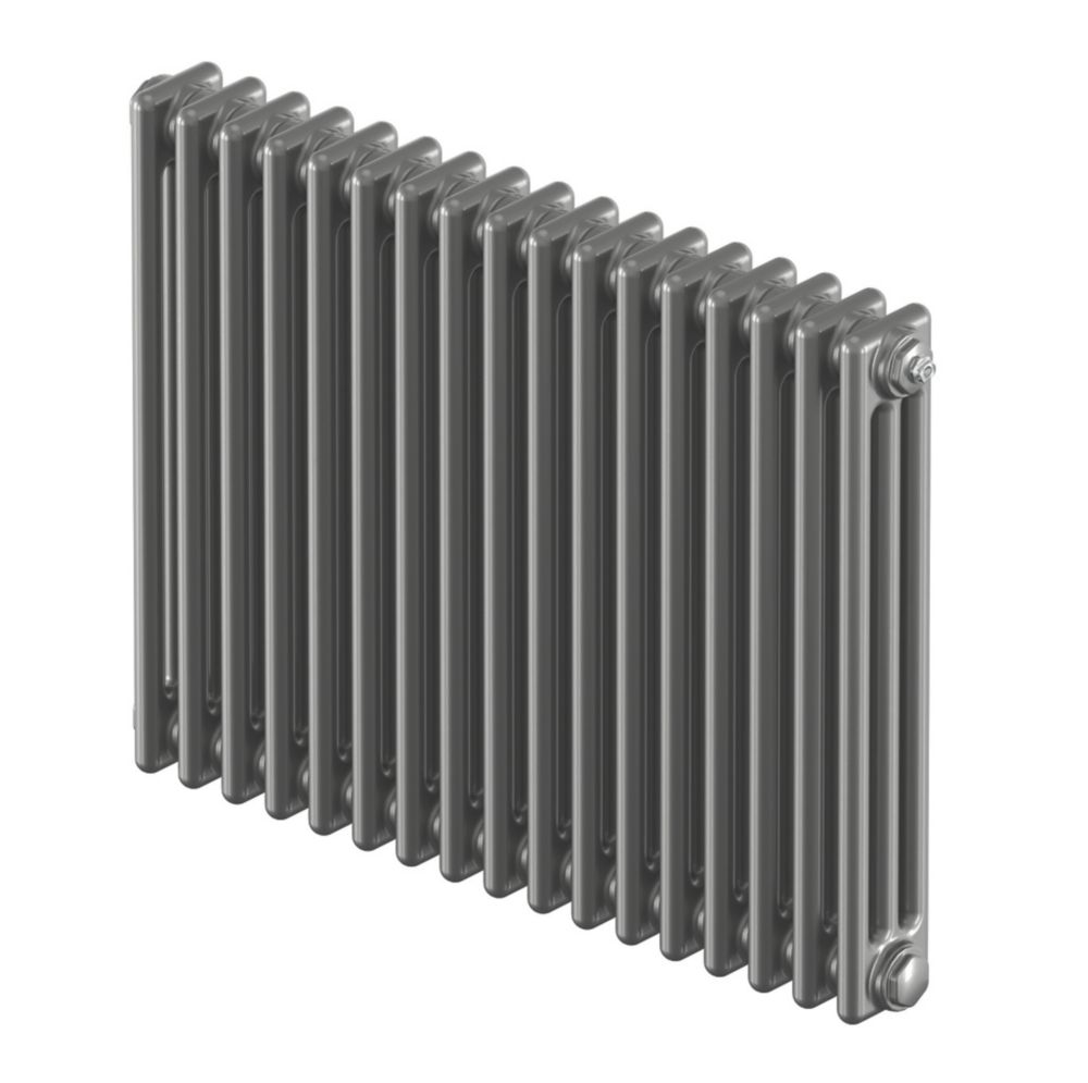Image of Acova Classic 3 Column Horizontal Radiator 600mm x 812mm Silver 3532BTU 