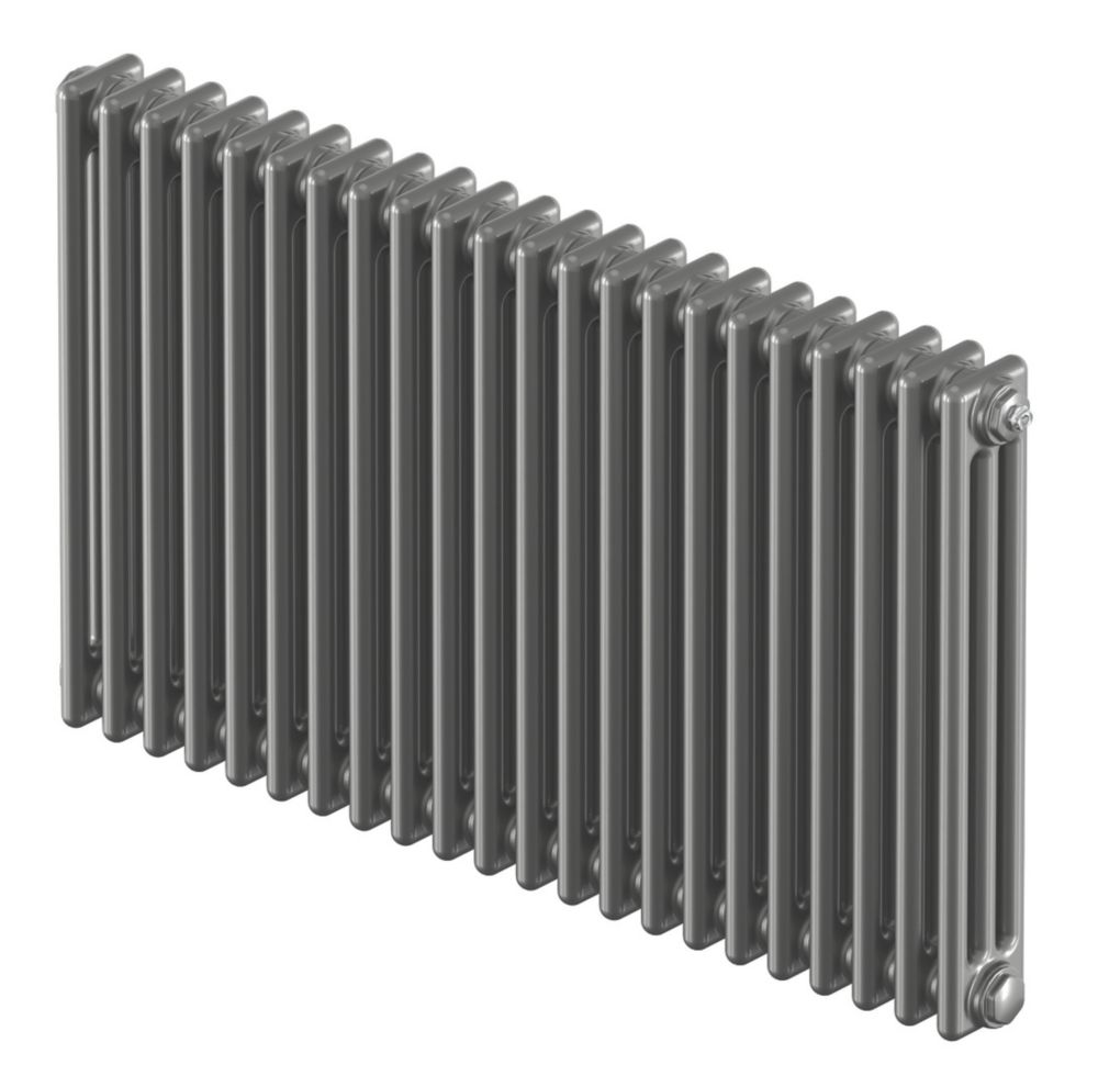 Image of Acova Classic 3 Column Horizontal Radiator 600mm x 1042mm Silver 4571BTU 