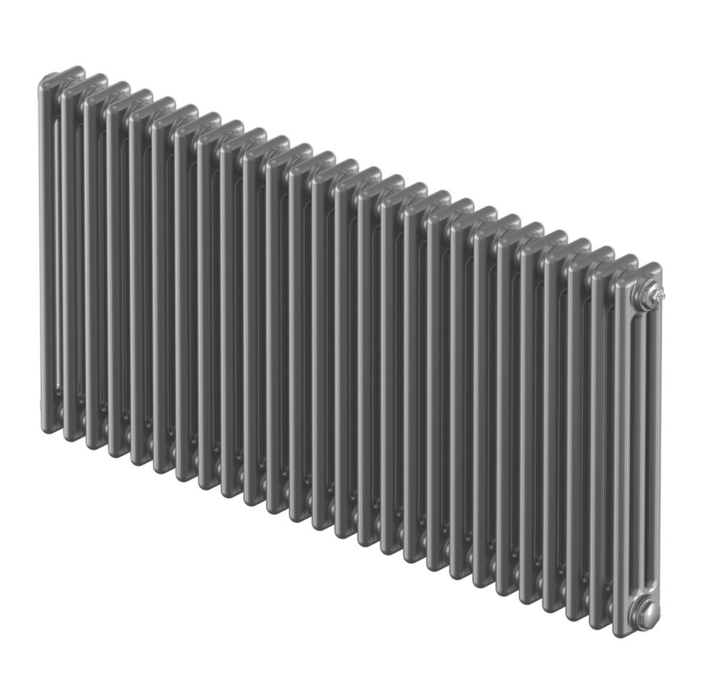 Image of Acova Classic 3 Column Horizontal Radiator 600mm x 1226mm Silver 5403BTU 