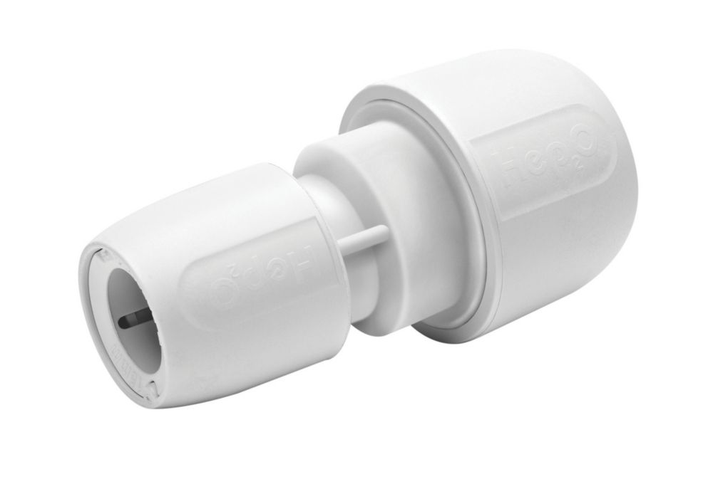 Image of Hep2O Plastic Push-Fit Reducing Coupler 15mm x 10mm 