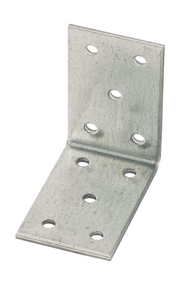 Image of Sabrefix Heavy Duty Angle Brackets Galvanised 40mm x 60mm 25 Pack 