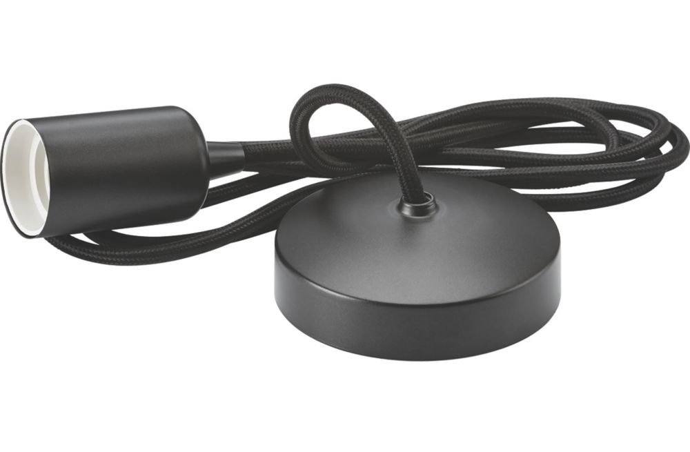 Image of Knightsbridge Contemporary Long Pendant Smoked Bronze 