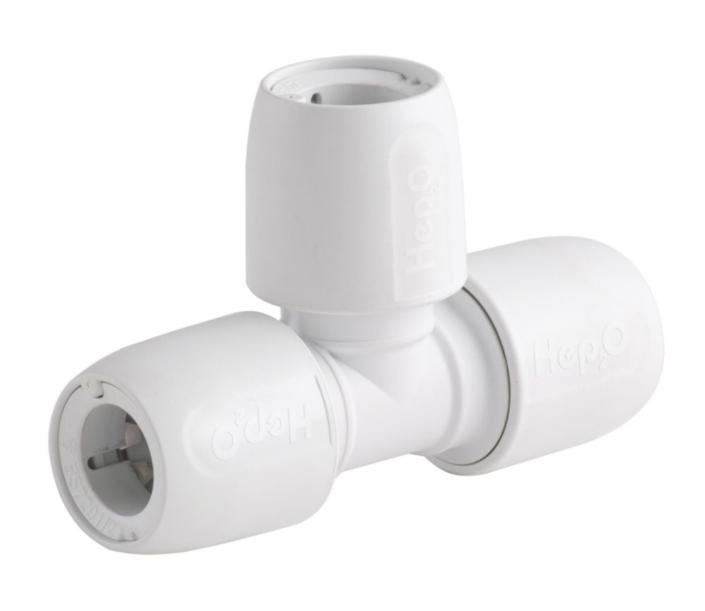 Image of Hep2O Plastic Push-Fit Equal Tee 15mm 