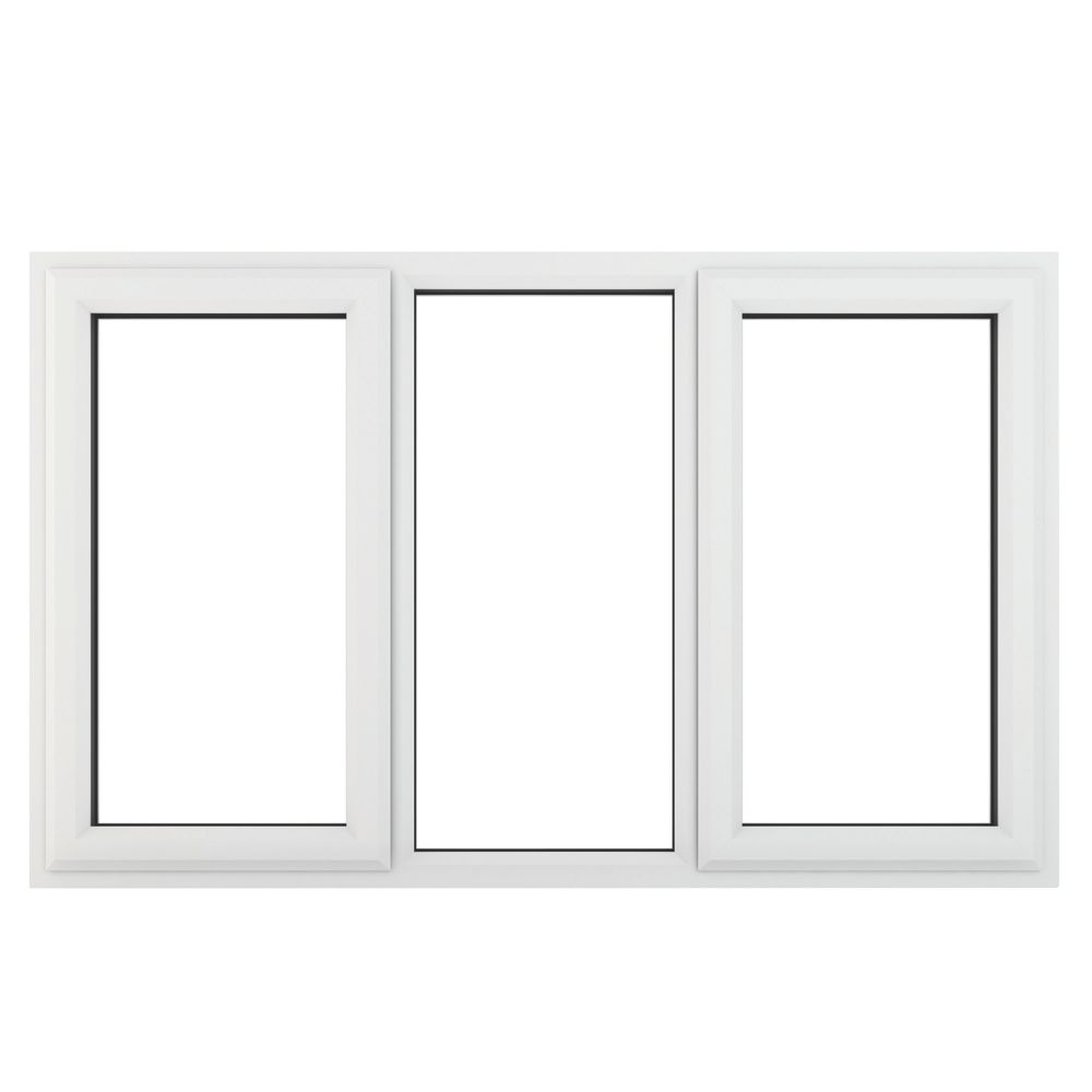 Image of Crystal Left & Right-Hand Opening Clear Double-Glazed Casement White uPVC Window 1770mm x 1190mm 