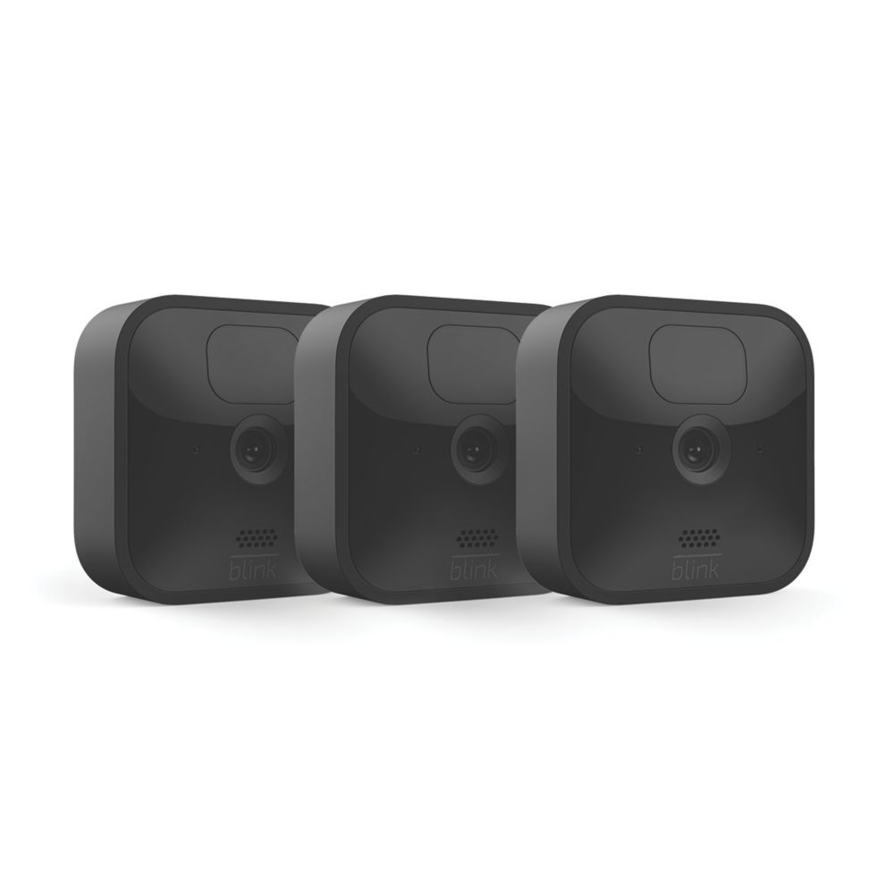 Image of Blink B088D1718R Black Wireless Smart Camera System & 3 1080p Outdoor Cameras 