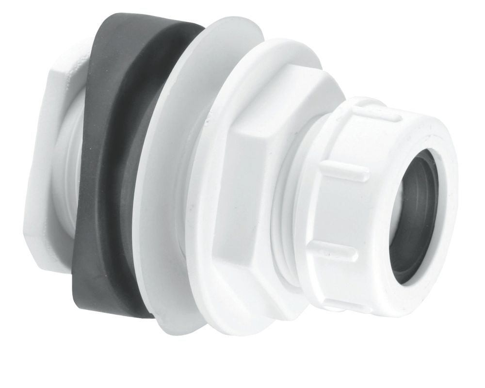 Image of McAlpine Boss Connector White 22mm 