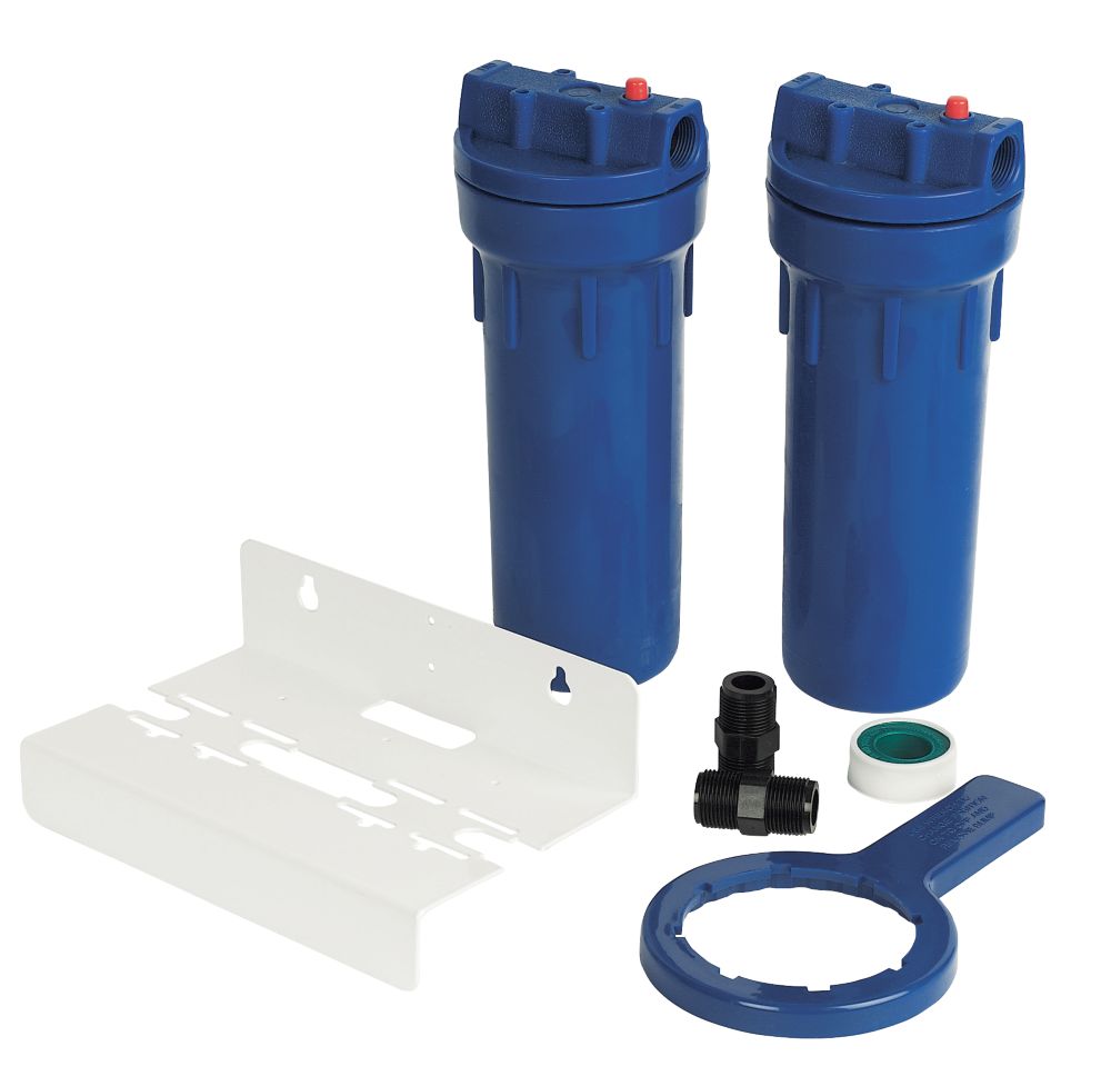 Image of BWT Polyphosphate 3/4" BSP 2-Stage Whole House Scale Reduction System 11cm 