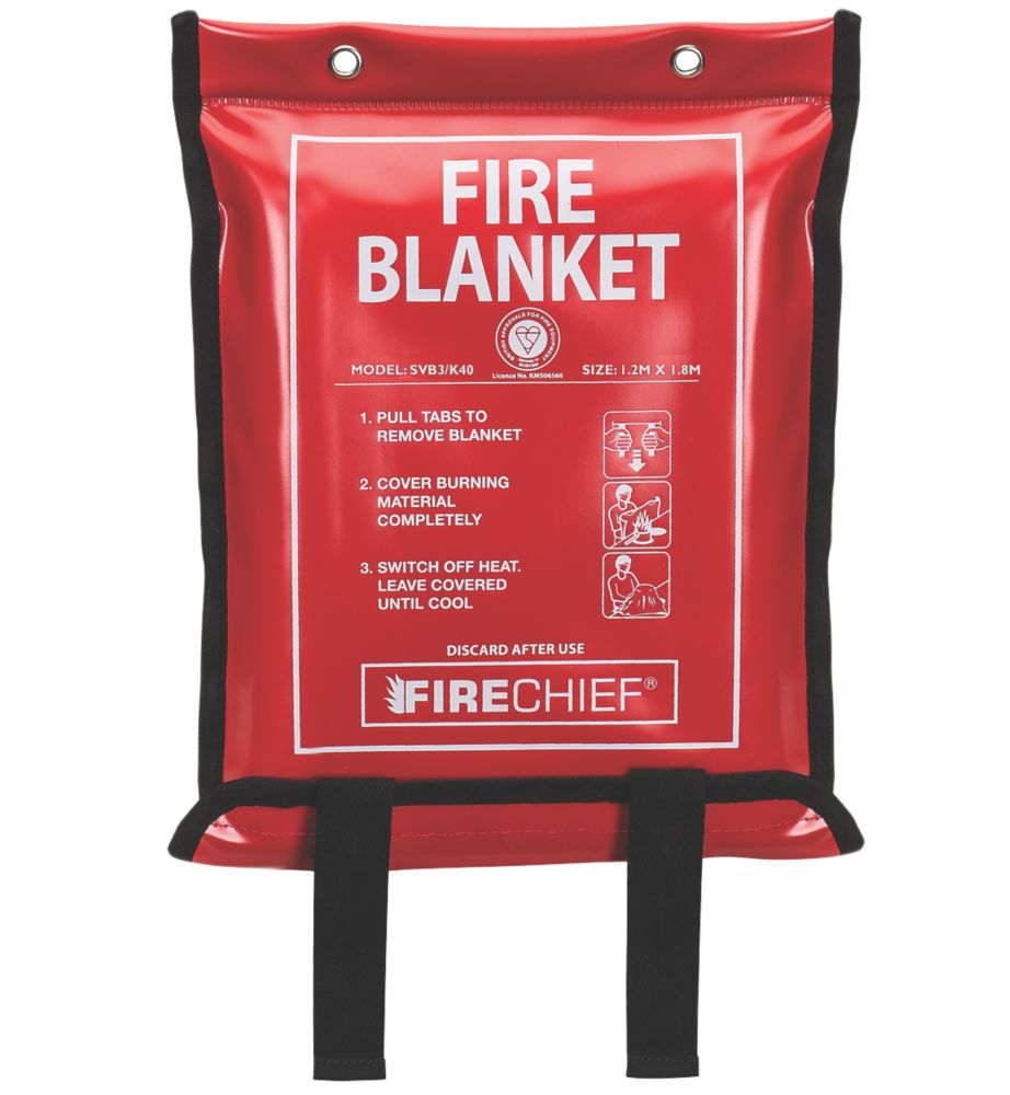 Image of Firechief Fire Blanket with Soft Case 1.8m x 1.2m 