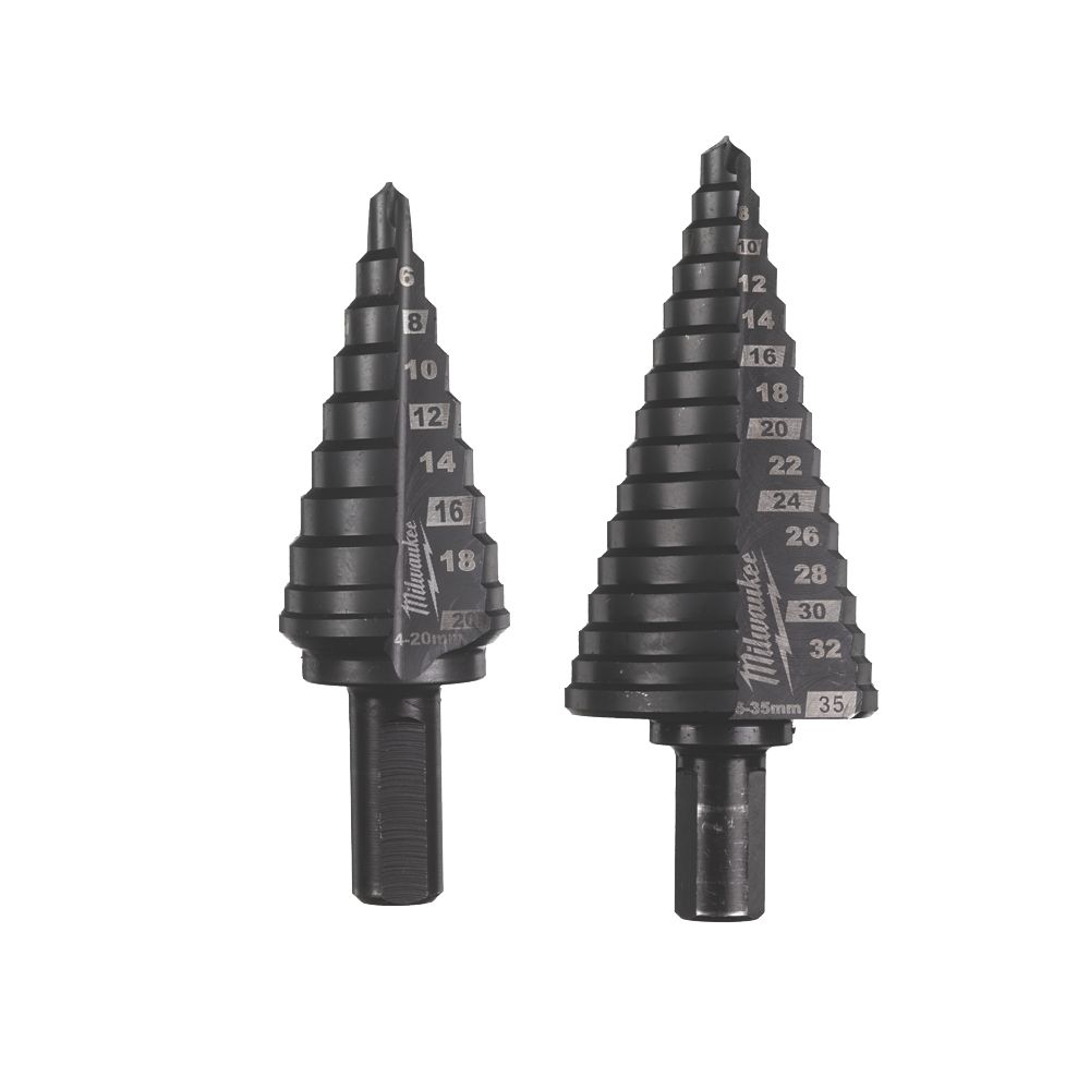 Image of Milwaukee Cobalt Step Drill AlCrN Set 4-35mm 2 Pieces 