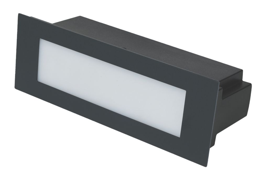 Image of LAP Neihart Outdoor LED Brick Light Charcoal Grey 4.6W 200lm 