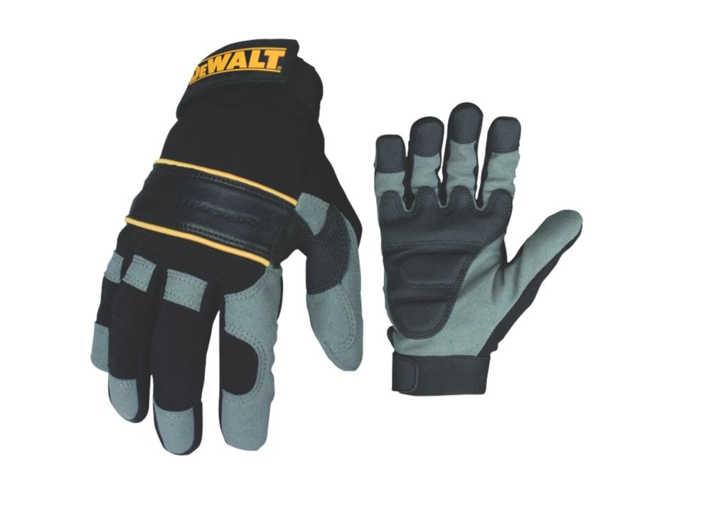 Image of DeWalt DPG33L Performance Power Tool Gloves Black / Grey Large 