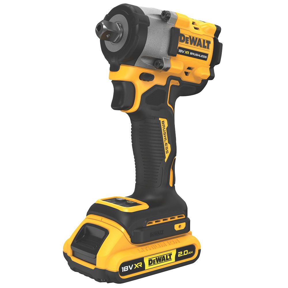 Image of DeWalt DCF922D2T-GB 18V 2 x 2.0Ah Li-Ion XR Brushless Cordless Compact Impact Wrench 