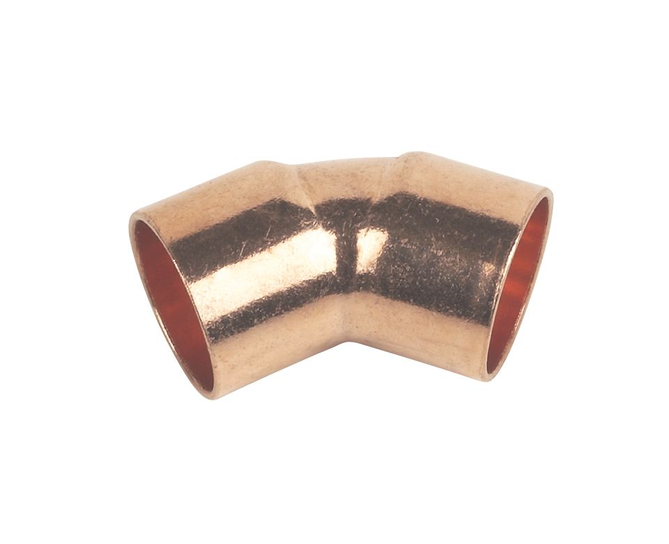 Image of Flomasta End Feed Equal 135Â° Elbows 15mm 2 Pack 