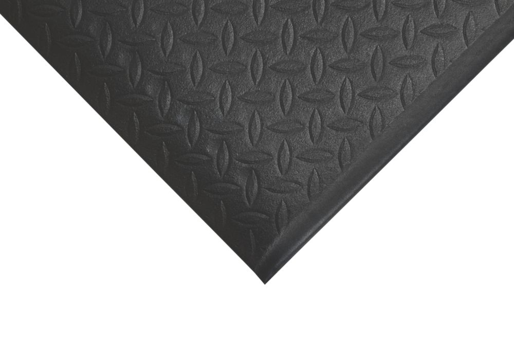 Image of COBA Europe Orthomat Diamond Anti-Fatigue Floor Mat Black 0.9m x 0.6m x 9mm 