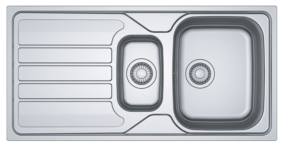 Image of Franke Flash 1.5 Bowl Stainless Steel Sink 1000mm x 500mm 