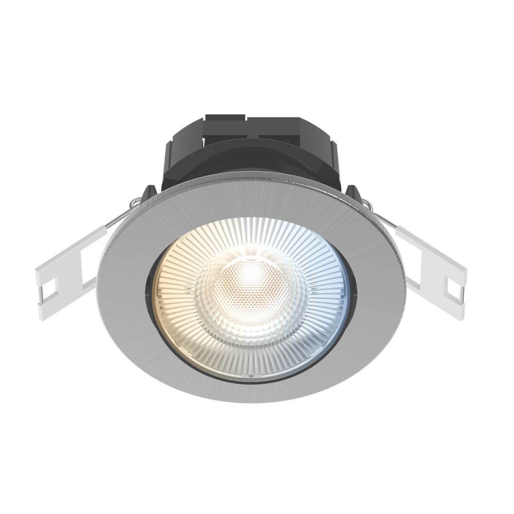 Image of Calex SMD 220-240V 2700-6500K Adjustable Tilting Head LED Smart Downlight With Variable White Light Steel 4.9W 345lm 