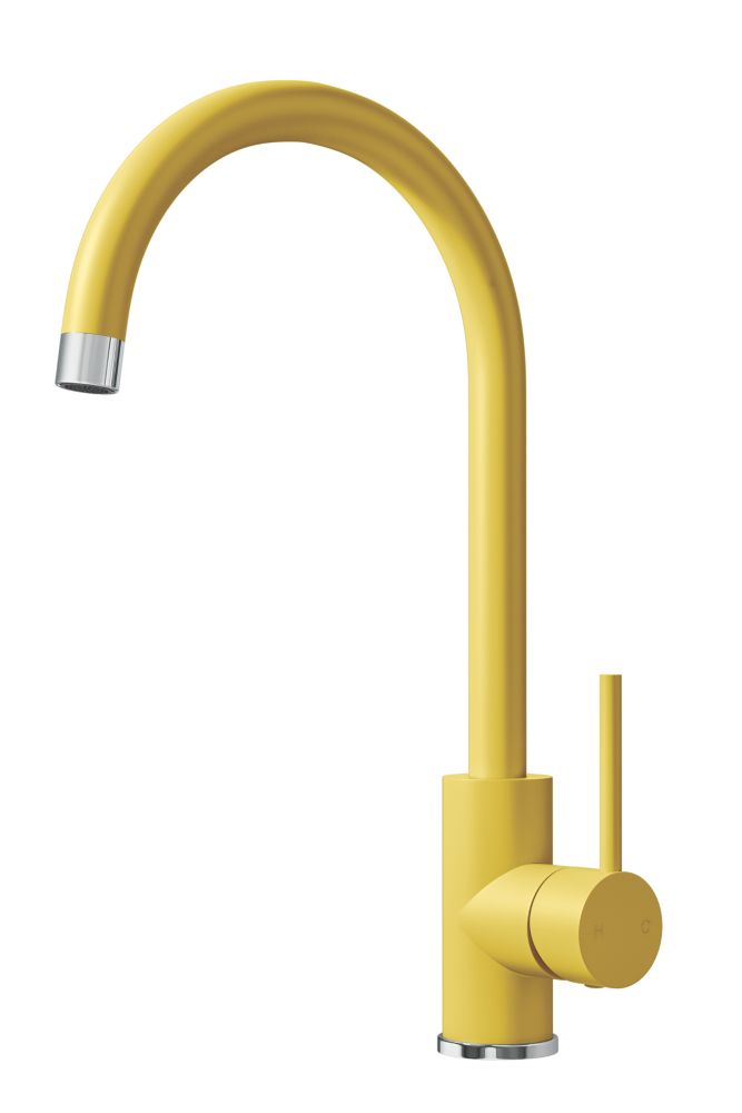 Image of ETAL Sorrento Single Lever Kitchen Mixer Tap Matt Yellow 