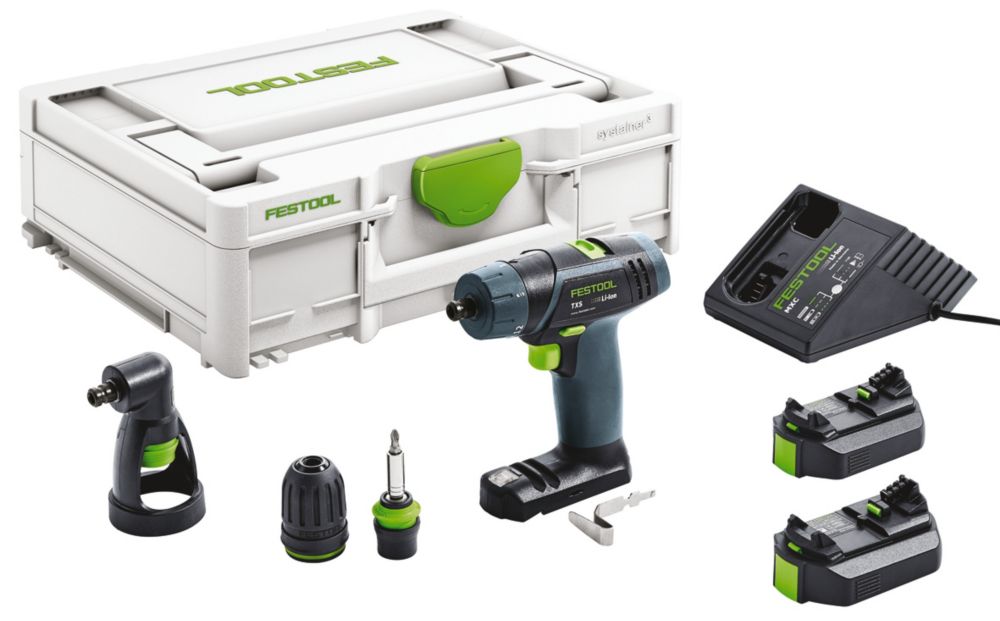 Image of Festool TXS 10.8V 2 x 2.6Ah Li-Ion Cordless Multipurpose Drill 