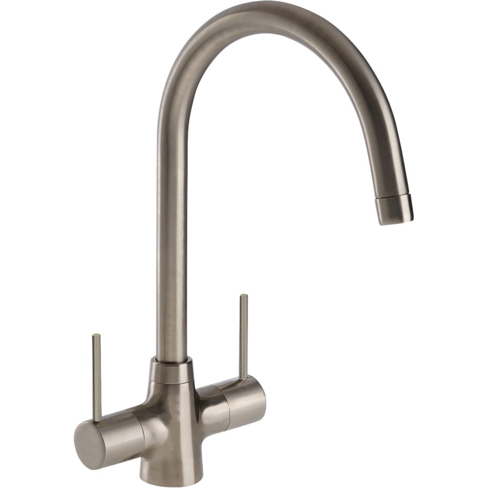 Image of Abode Nexa Contemporary Kitchen Mixer Tap Brushed Nickel 