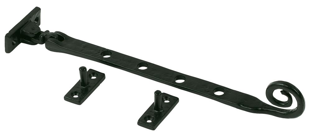 Image of Monkeytail Casement Stay Antique Black 250mm 