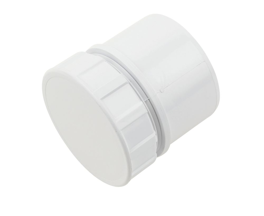 Image of FloPlast Solvent Weld Access Plug White 50mm 